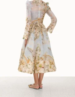 Discount ZIMMERMANN Lyrical Ruched Midi Dress