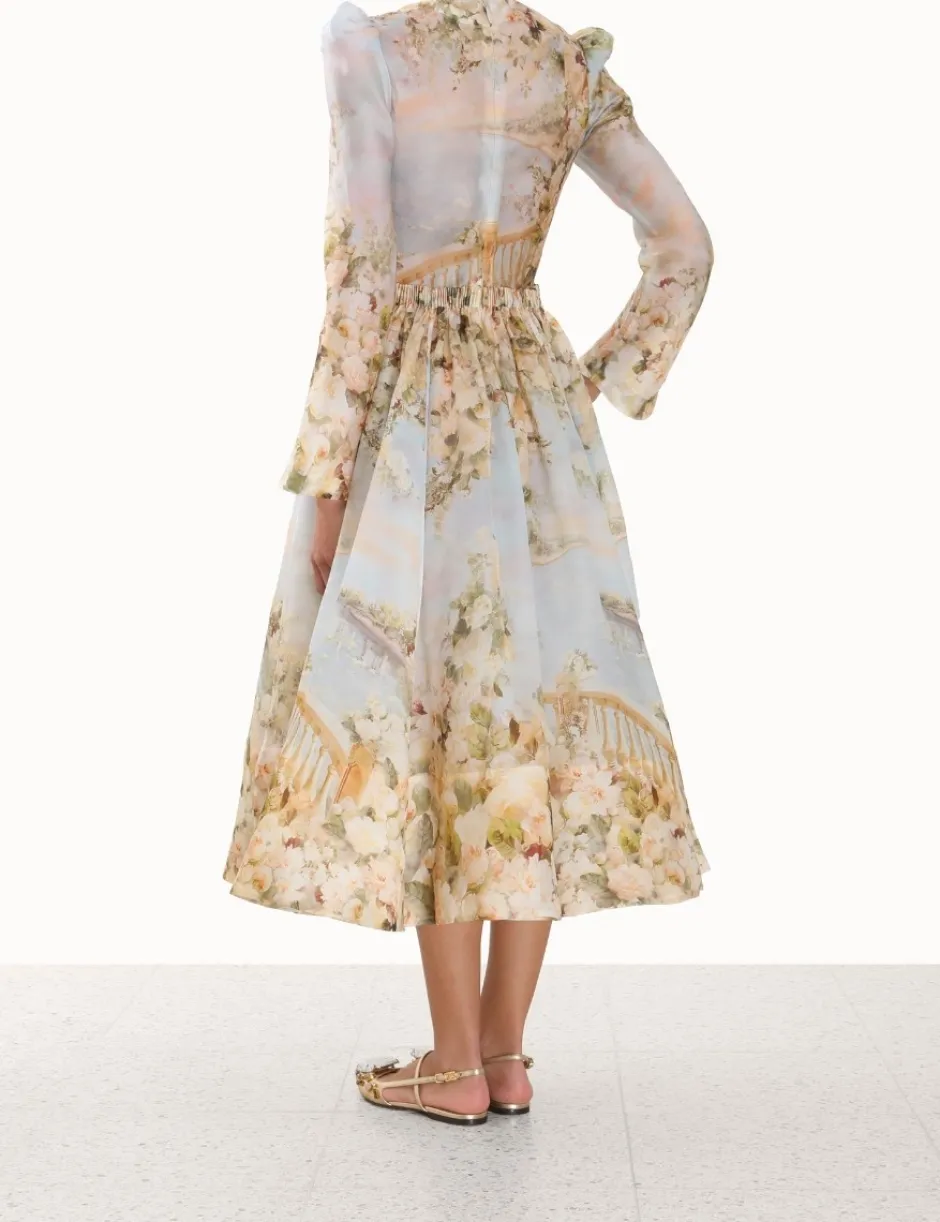 Outlet ZIMMERMANN Lyrical Ruched Midi Dress
