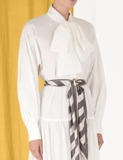 Sale ZIMMERMANN Lyrical Scarf Tie Shirt Dress