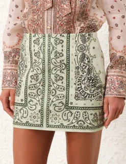 Online ZIMMERMANN Matchmaker Bandana Micro Skirt