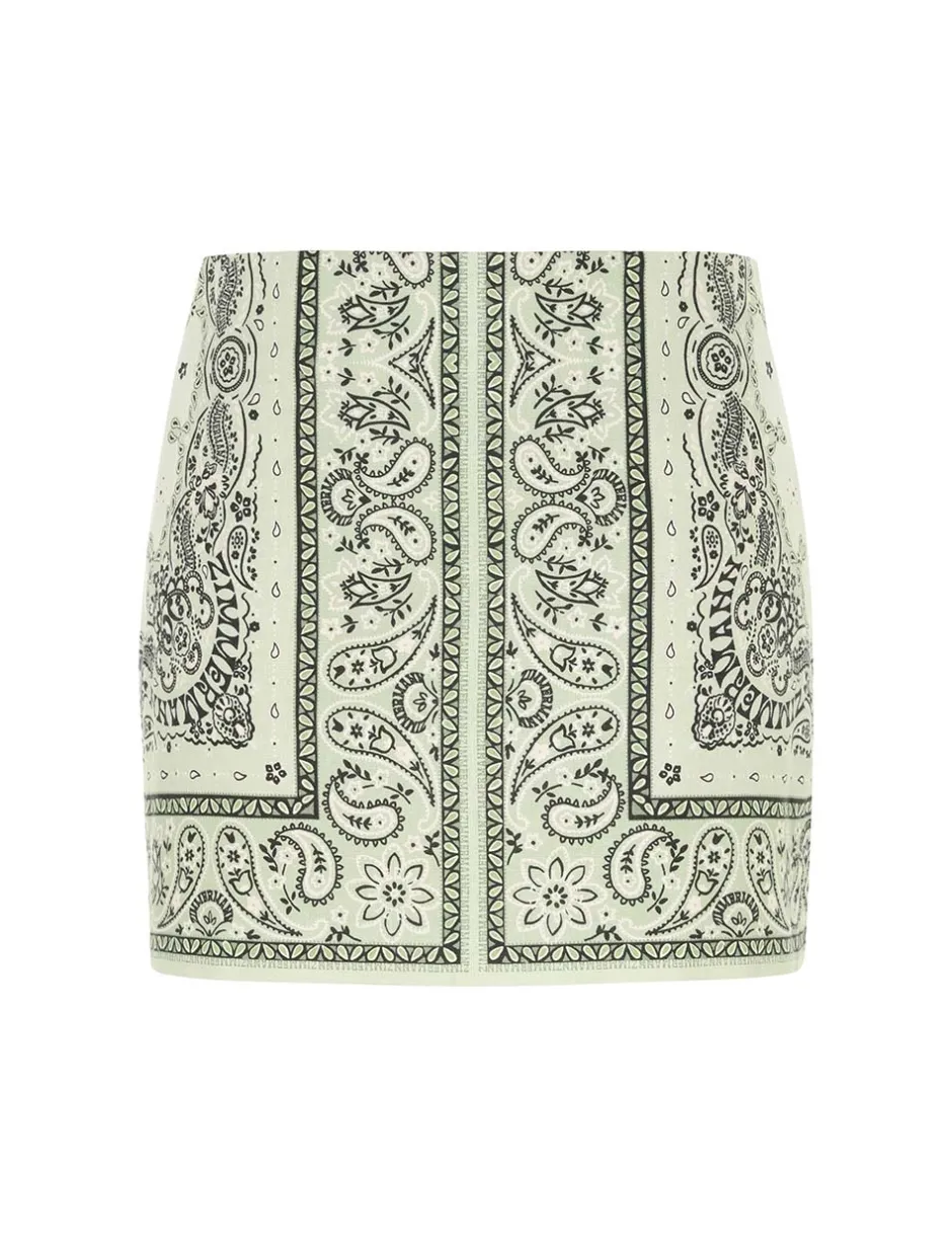 New ZIMMERMANN Matchmaker Bandana Micro Skirt