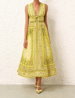 New ZIMMERMANN Matchmaker Bow Long Dress