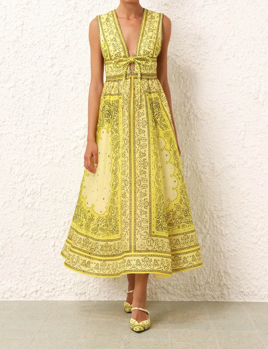 New ZIMMERMANN Matchmaker Bow Long Dress