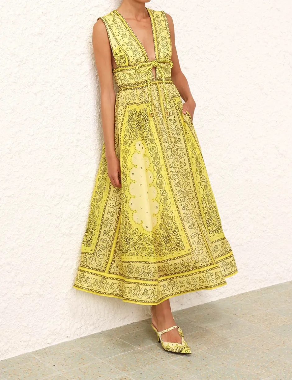 New ZIMMERMANN Matchmaker Bow Long Dress