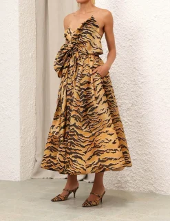 Sale ZIMMERMANN Matchmaker Bow Midi Dress