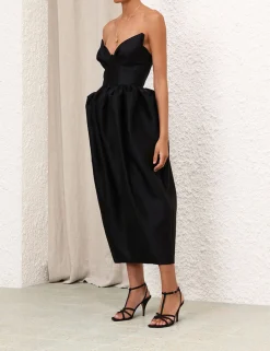 New ZIMMERMANN Matchmaker Bustier Midi Dress