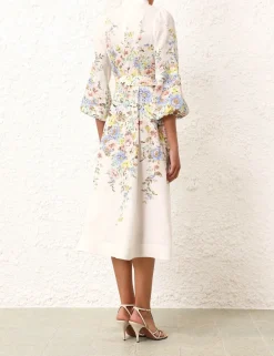 Hot ZIMMERMANN Matchmaker Buttoned Midi Dress