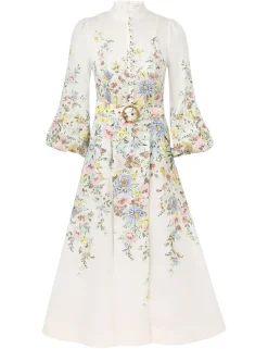 Sale ZIMMERMANN Matchmaker Buttoned Midi Dress
