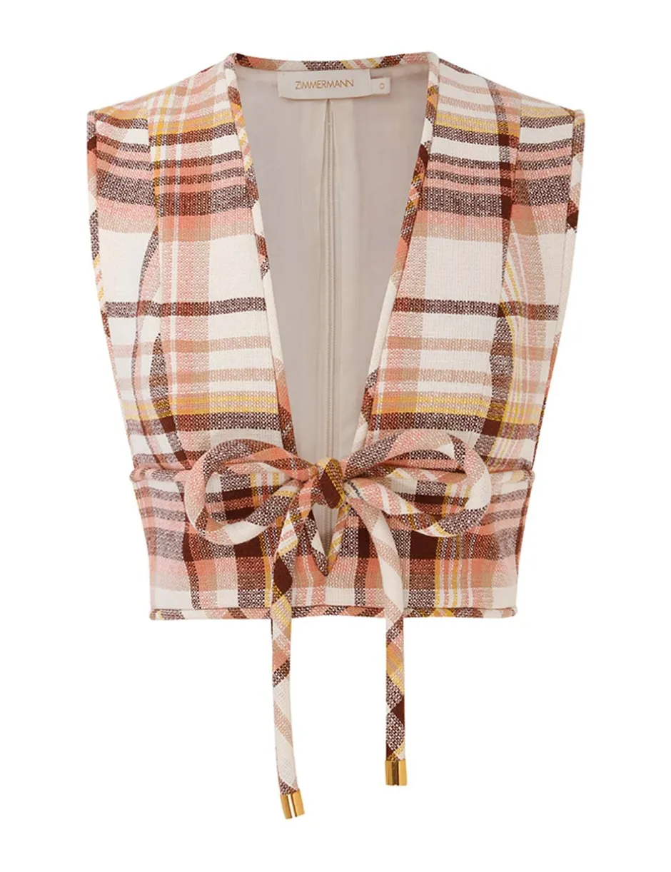 Best ZIMMERMANN Matchmaker Check Bow Bodice