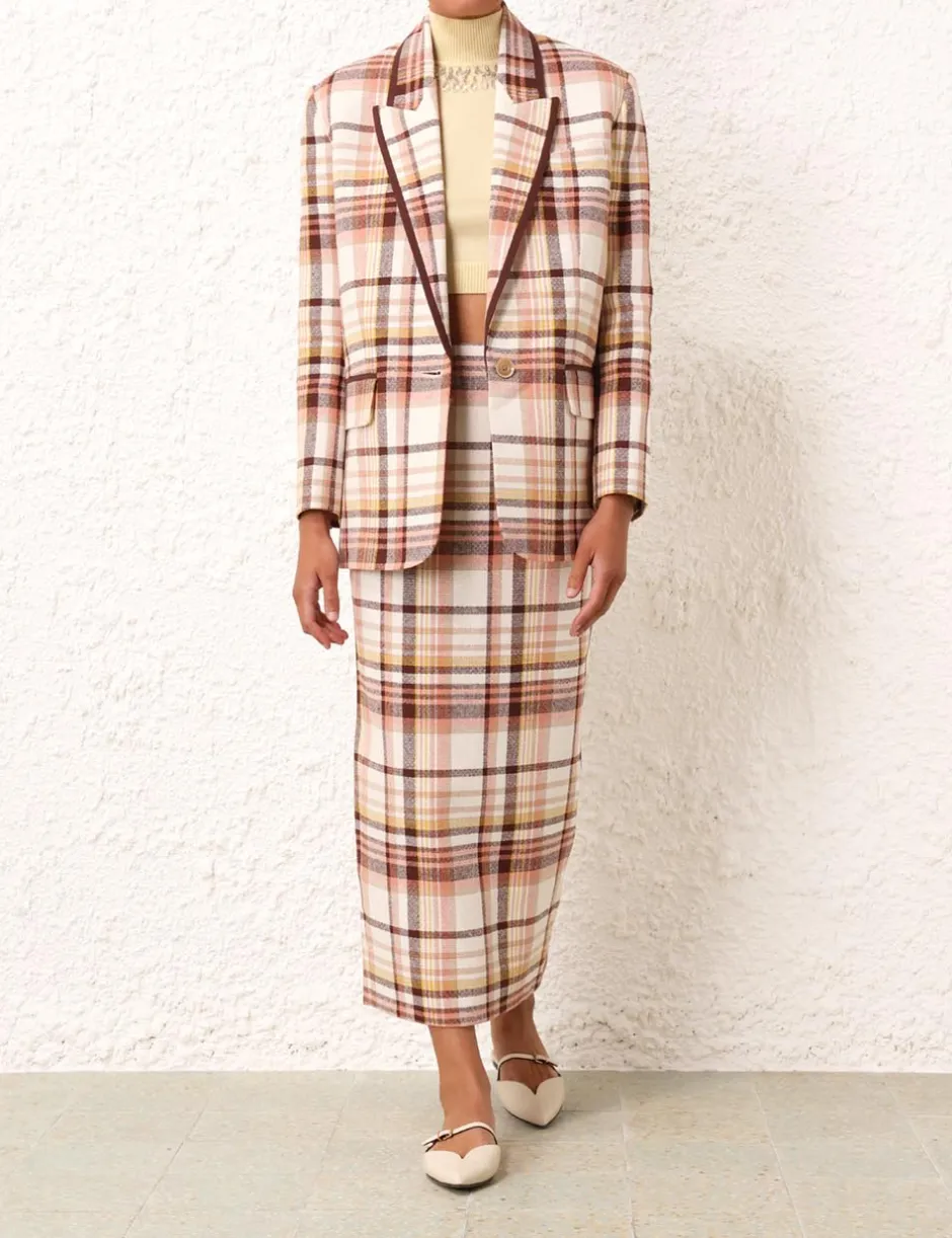 Sale ZIMMERMANN Matchmaker Check Jacket