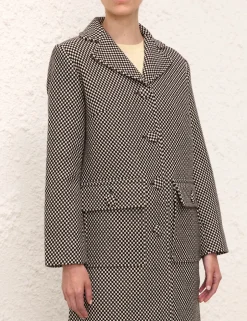 Sale ZIMMERMANN Matchmaker Check Mod Coat