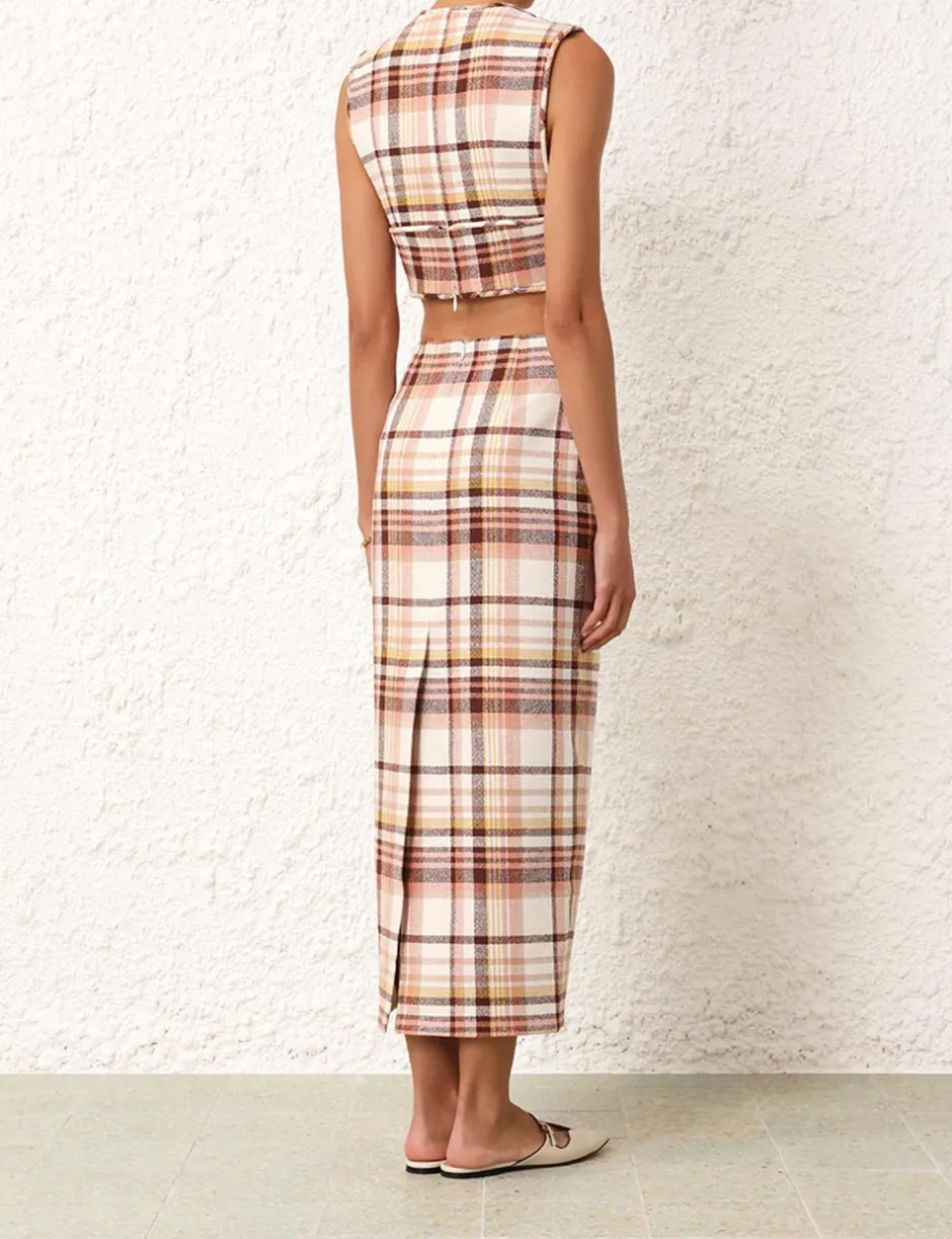 Online ZIMMERMANN Matchmaker Check Pencil Skirt