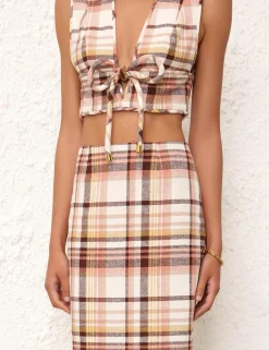 Online ZIMMERMANN Matchmaker Check Pencil Skirt