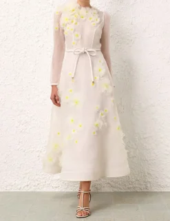 New ZIMMERMANN Matchmaker Daisy Midi Dress