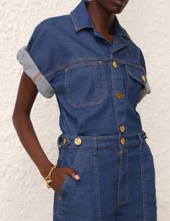 ZIMMERMANN Matchmaker Denim Boiler Suit