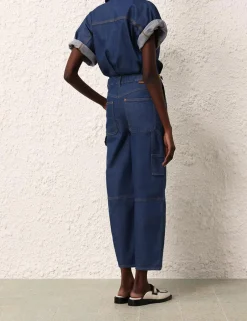 Online ZIMMERMANN Matchmaker Denim Boiler Suit