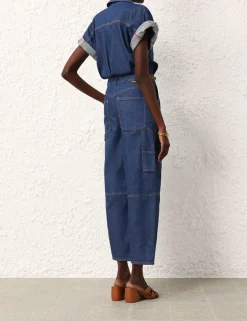 Online ZIMMERMANN Matchmaker Denim Boiler Suit