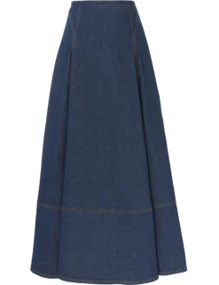 Best ZIMMERMANN Matchmaker Denim Flare Skirt