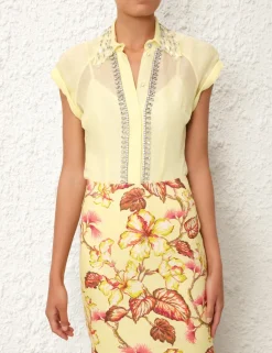 Clearance ZIMMERMANN Matchmaker Diamante Blouse