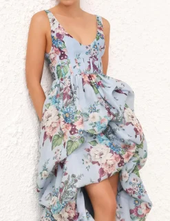 Clearance ZIMMERMANN Matchmaker Drape Midi Dress