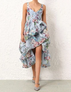 New ZIMMERMANN Matchmaker Drape Midi Dress
