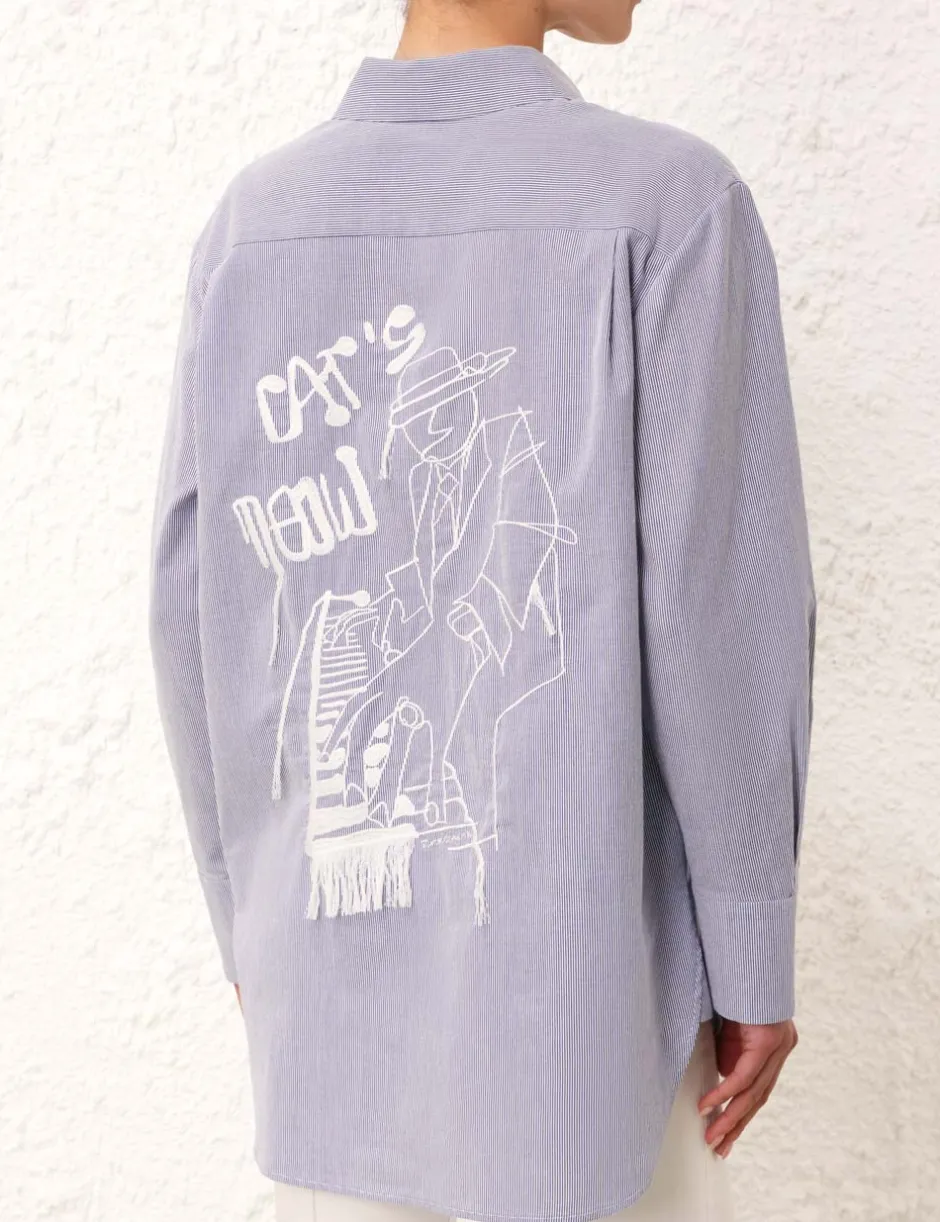 Outlet ZIMMERMANN Matchmaker Embroidered Shirt