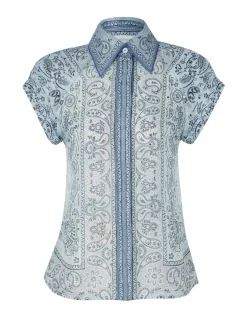 New ZIMMERMANN Matchmaker Fitted Blouse