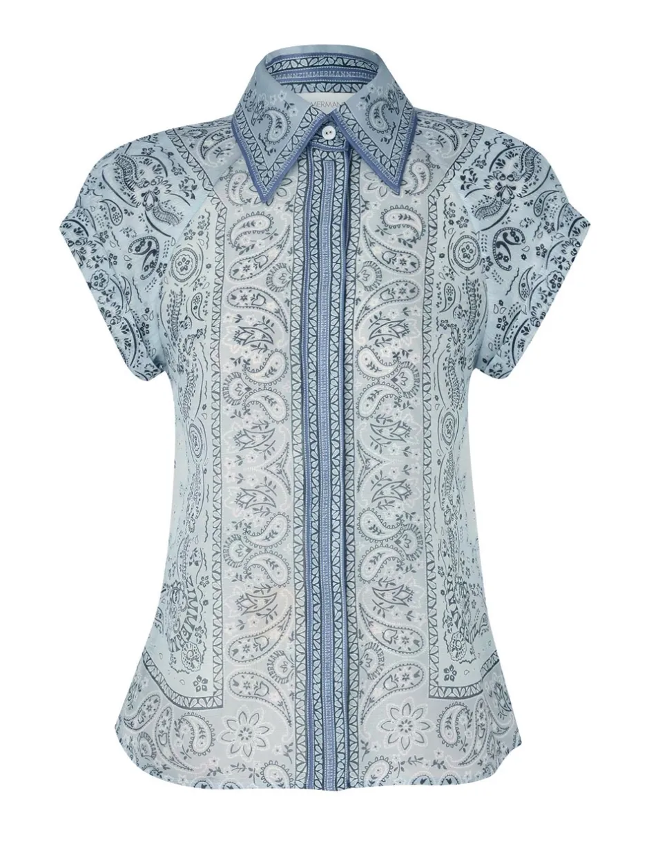 New ZIMMERMANN Matchmaker Fitted Blouse