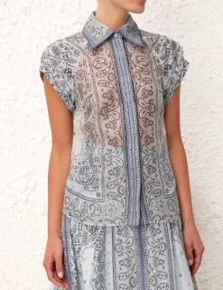 New ZIMMERMANN Matchmaker Fitted Blouse