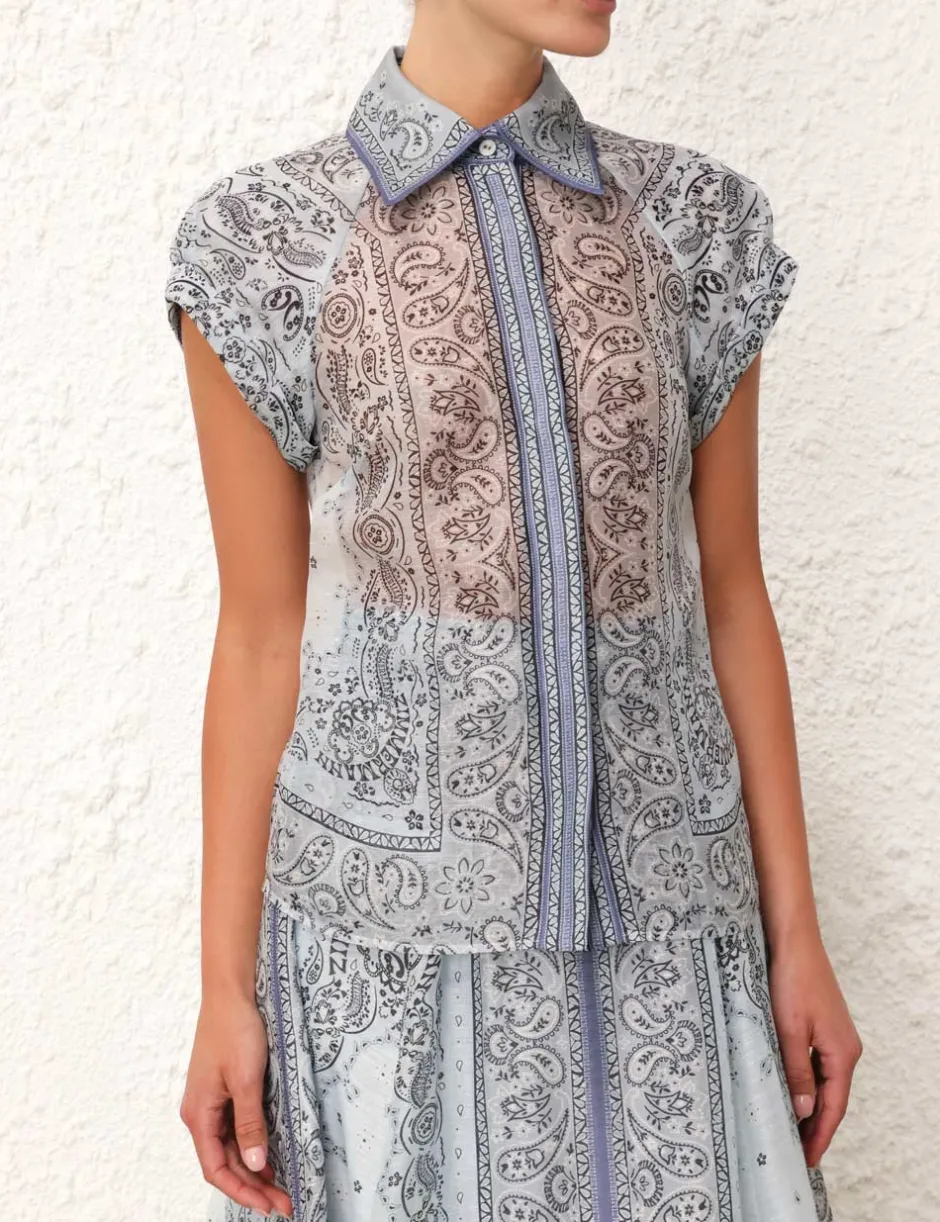 New ZIMMERMANN Matchmaker Fitted Blouse