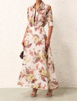 Hot ZIMMERMANN Matchmaker Floral Flare Skirt