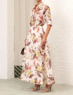 Hot ZIMMERMANN Matchmaker Floral Flare Skirt