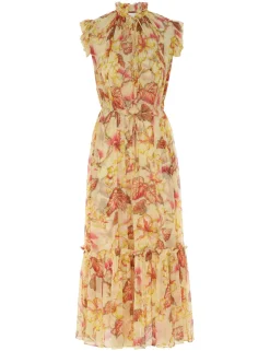 Clearance ZIMMERMANN Matchmaker Flutter Midi Dress