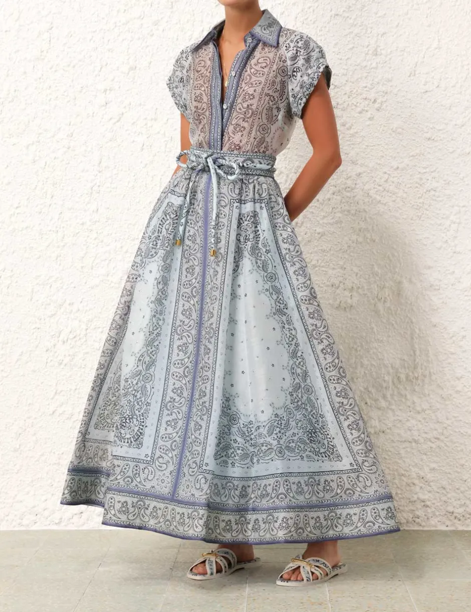 Best ZIMMERMANN Matchmaker Gathered Midi Skirt