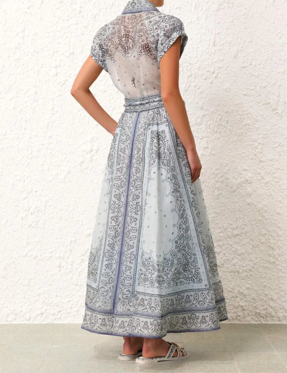 Best ZIMMERMANN Matchmaker Gathered Midi Skirt