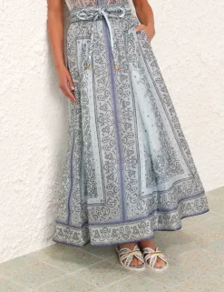 Best ZIMMERMANN Matchmaker Gathered Midi Skirt