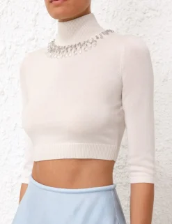 ZIMMERMANN Matchmaker High Neck Crop Top