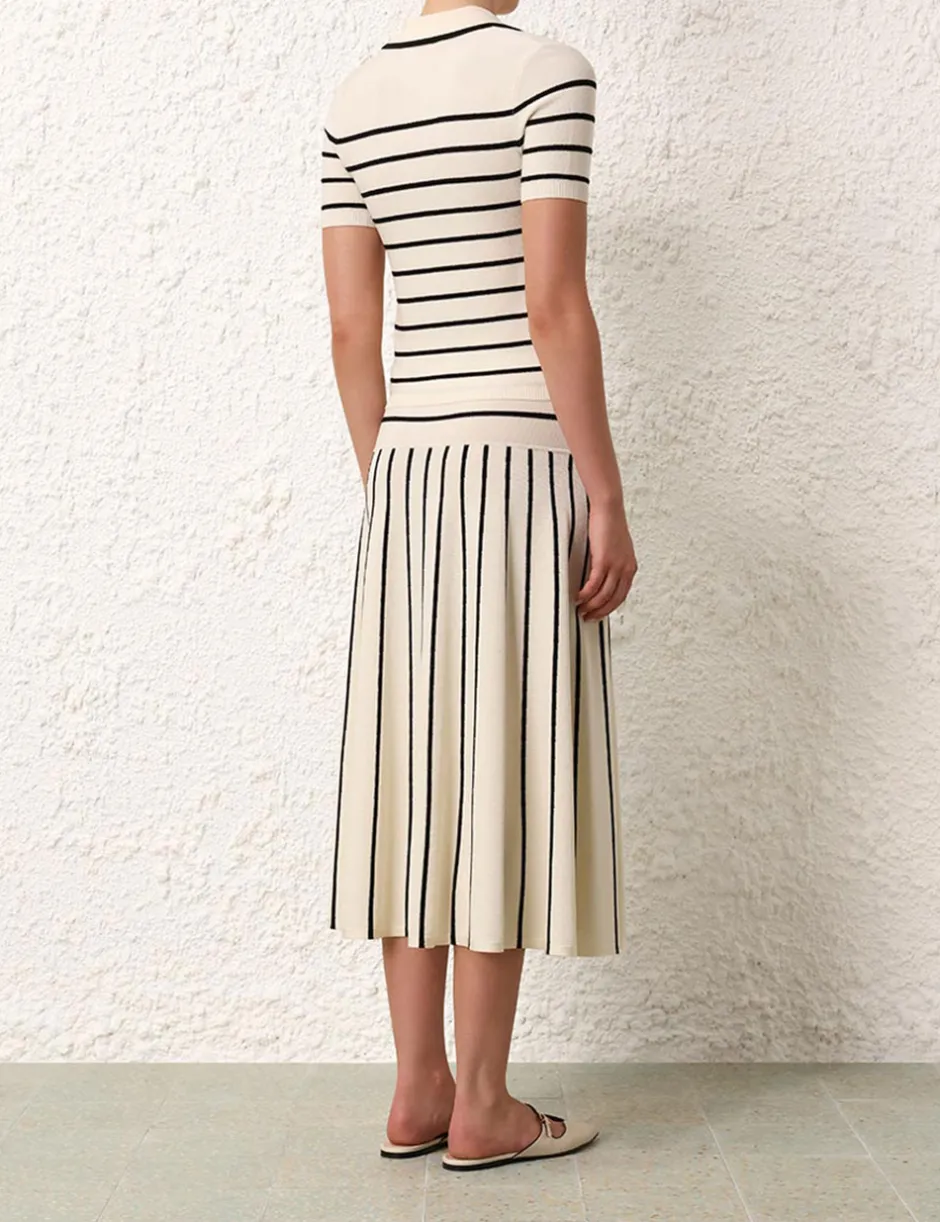 Sale ZIMMERMANN Matchmaker Knit Stripe Polo