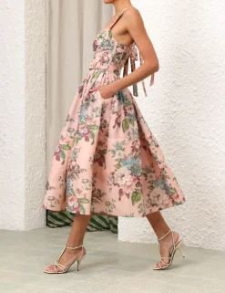 Online ZIMMERMANN Matchmaker Midi Dress