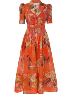 ZIMMERMANN Matchmaker Midi Shirt Dress