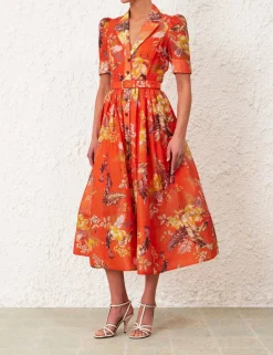 ZIMMERMANN Matchmaker Midi Shirt Dress