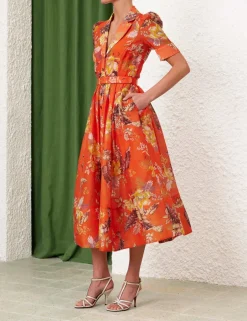 ZIMMERMANN Matchmaker Midi Shirt Dress