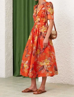 ZIMMERMANN Matchmaker Midi Shirt Dress
