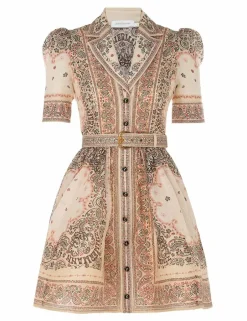 Outlet ZIMMERMANN Matchmaker Mini Shirt Dress