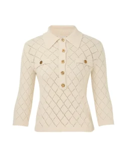 Best ZIMMERMANN Matchmaker Pointelle Polo Top