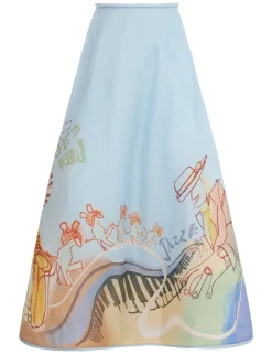 Clearance ZIMMERMANN Matchmaker Poster Flare Skirt