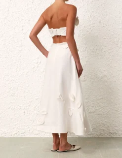 New ZIMMERMANN Matchmaker Rose Flare Skirt