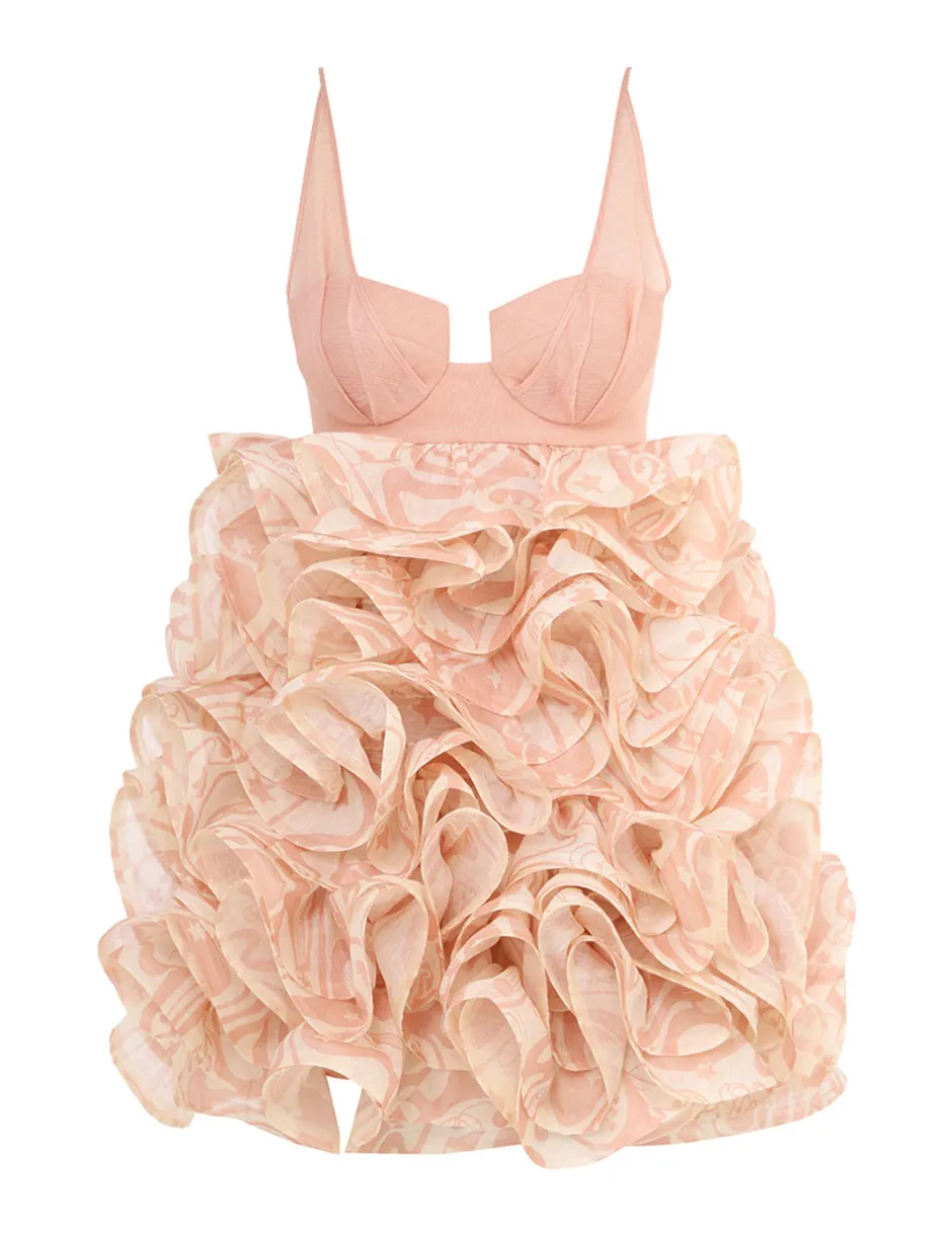 New ZIMMERMANN Matchmaker Ruffle Mini Dress