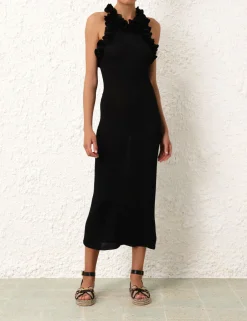 Online ZIMMERMANN Matchmaker Ruffle Neck Midi