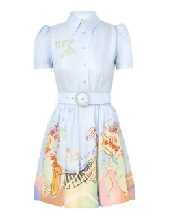 ZIMMERMANN Matchmaker Shirt Mini Dress